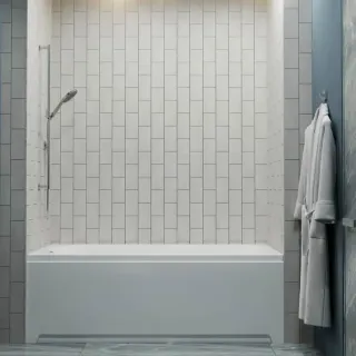 Акриловая ванна 1ACReal Дюна Щ0000046114 обрезанная 170x70 см белый